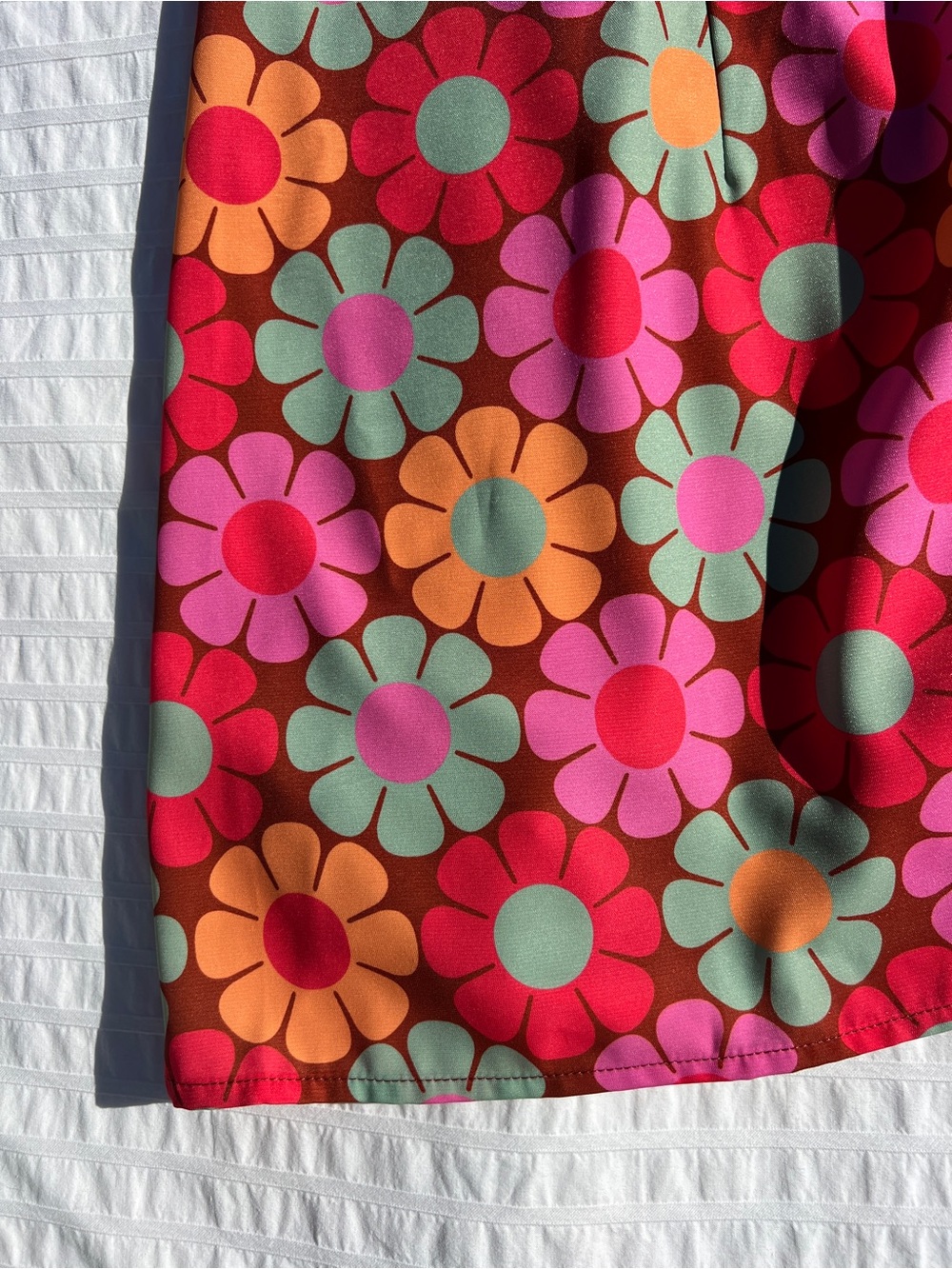 NWT Sugar Thrillz Dolls Kill Groove With Me Mod Floral Collared Mini Dress, XL - Picture 14 of 16